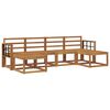 vidaXL Outdoor Sofa Set 6 pcs Natural Engineered Wood