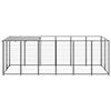 vidaXL Dog Kennel Black 330x110x110 cm Steel