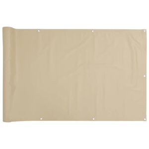 vidaXL Balcony Screen Beige 75x300 cm Oxford Fabric