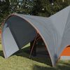 vidaXL Teepee Tent with Roof Grey and Orange 312 x 312 x 197 cm
