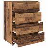 vidaXL Storage Cabinets 2 pcs Old Wood 80 x 48 x 105 cm