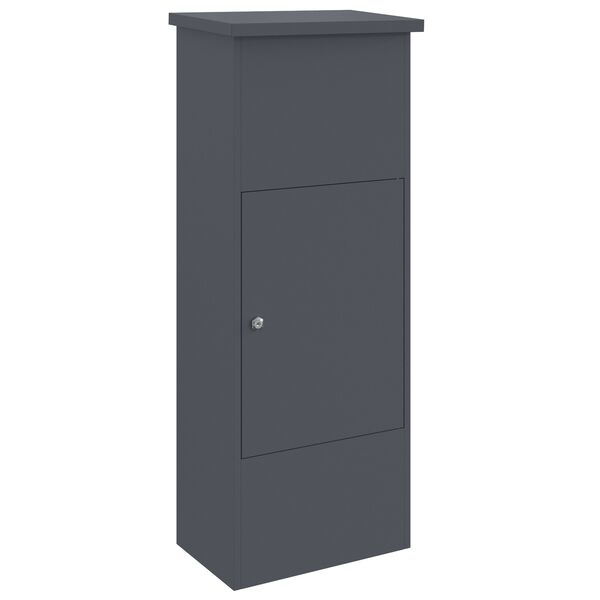 vidaXL Parcel Drop Box with Door Anthracite 44.5 x 29 x 110.5 cm Steel