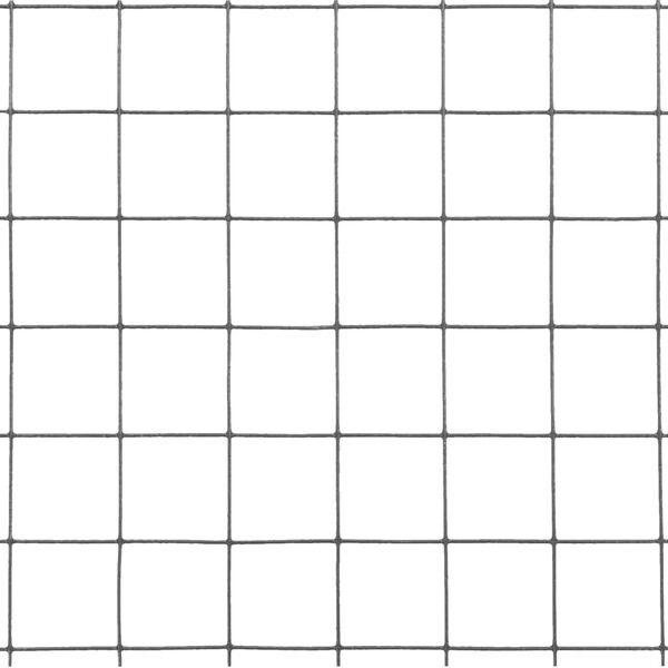 vidaXL Chicken Wire Fence Steel with PVC Coating 25x1.5 m Grey