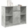 vidaXL Sideboard with Drawer Concrete Grey 101x35x76 cm Engineered Wood