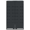 vidaXL Wheelie Bin Storage for 5 Bins Anthracite 345x79x117 cm Steel