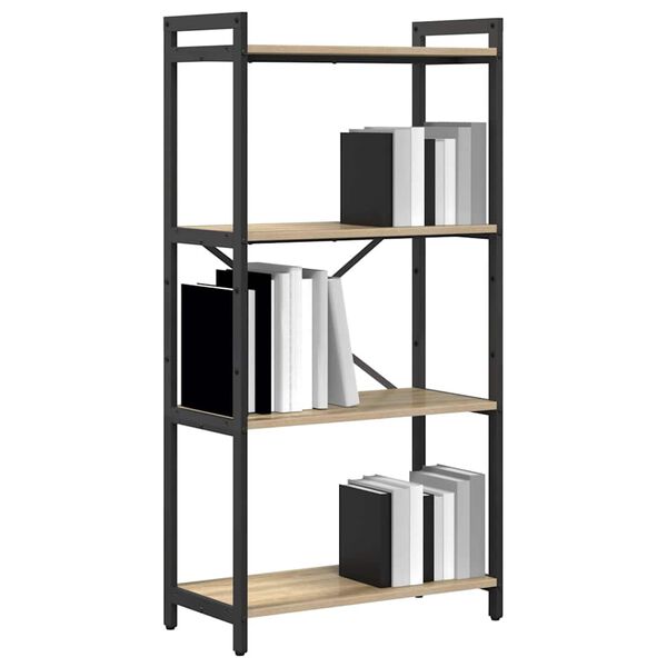 vidaXL Bookshelf Sonoma Oak 60 x 30 x 120 cm Engineered Wood