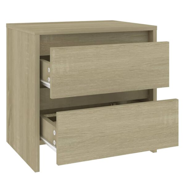 vidaXL Bedside Cabinet Sonoma Oak 45x34.5x44.5 cm Engineered Wood