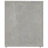 vidaXL Bedside Cabinet Concrete Grey 50x39x47 cm