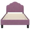 vidaXL Children's Bed Frame with Headboard Purple 80 x 160 cm Velvet