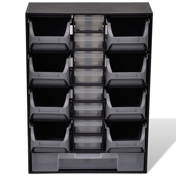 17-Drawer Tool Storage Organizer for Workshop Garage
