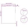 vidaXL Roller blind blackout 144.4x230 cm Fabric Width 140 cm off white