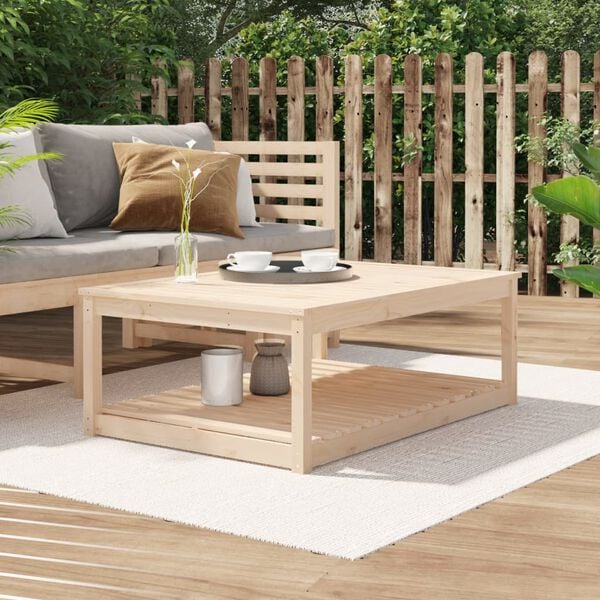 vidaXL Garden Table 121x82.5x45 cm Solid Wood Pine