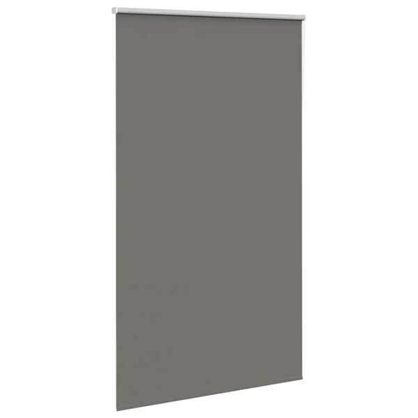 vidaXL Roller Blind Blackout Grey 140x230 cm Fabric Width 136.6 cm Polyester