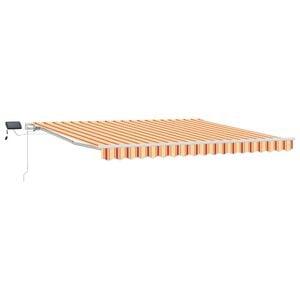 vidaXL Retractable Awning Yellow and Orange 400 x 300 cm