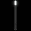 vidaXL Bollard Lights with Sensor&Outlet 3 pcs 110 cm Black IP44