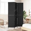 vidaXL Room Divider Folding Manual Black 146 x 180 cm Poly Rattan