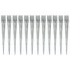 vidaXL Ground Spikes 12 pcs Silver 10x10x91 cm Galvanised Steel