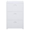 vidaXL 3-Drawer Chest White 40x40x60 cm