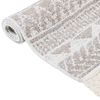 vidaXL Rug Beige 80x300 cm Cotton