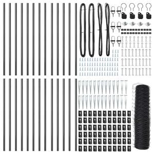 vidaXL Welded Wire Fence with Spikes 50 x 0.6 m (W x H)