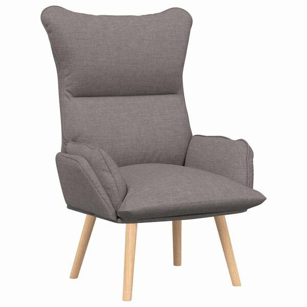 vidaXL Armchair Taupe 69 x 74 x 93 cm Sherpa Fabric