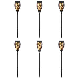 vidaXL Outdoor Solar Lights with Ground Spike 6 pcs Warm White 47.5 cm