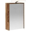 vidaXL Bathroom Mirror Cabinet with Shelf Old Wood 43 x 16 x 62.5 cm
