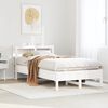 vidaXL Bed Frame without Mattress White 120x200 cm Solid Wood Pine