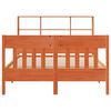 vidaXL Bed Frame without Mattress Wax Brown 140x190 cm Solid Wood Pine