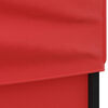 vidaXL Folding Party Tent with Sidewalls Red 3x3 m