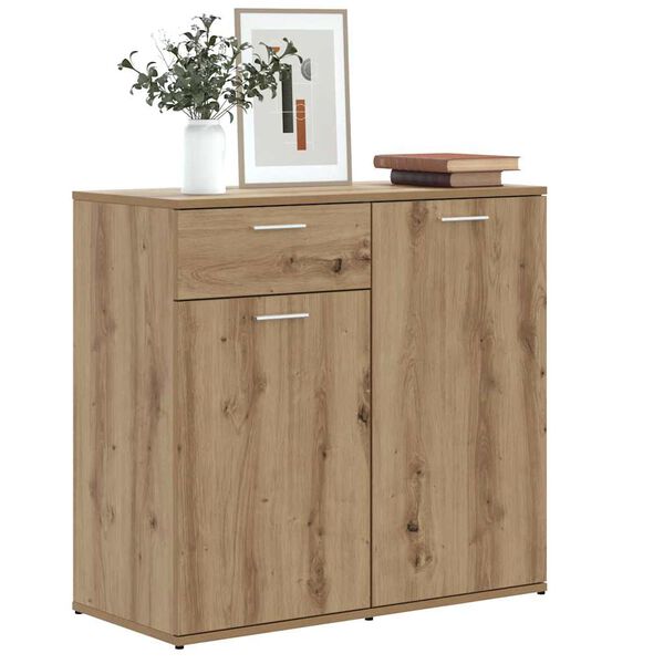 vidaXL Sideboard Artisan Oak 80x36x75 cm Engineered Wood