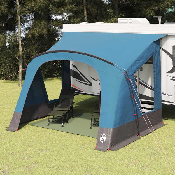 vidaXL Caravan Tent with Roof with Storage Blue 410 x 275 x 245 cm