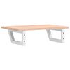 vidaXL Basin Shelf Wall Mounted Steel and Solid Wood Oak