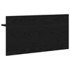 vidaXL Wall-Mounted Coat Rack with Shelf Black Oak 80 x 40 x 12 cm