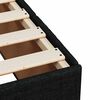 vidaXL Bed Frame without Mattress Black Single Fabric