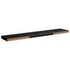 vidaXL Floating Wall Shelves 4 pcs High Gloss Black 120x23.5x3.8 cm MDF