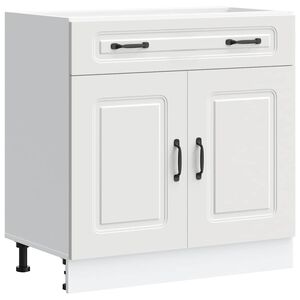 vidaXL Kitchen Base Cabinet "Kalmar" White Engineered Wood