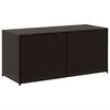 vidaXL Garden Storage Box Brown 283L Poly Rattan