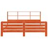 vidaXL Bed Frame without Mattress Wax Brown 180x200 cm Super King Solid Wood Pine