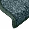 vidaXL Stair Mats 15 pcs 65x24x4 cm Dark Green Half Round Large