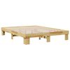 vidaXL Bed Frame without Mattress 140x190 cm Solid Wood Oak
