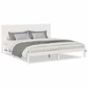vidaXL Extra Long Bed Frame without Mattress White 200x210 cm Solid Wood