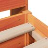 vidaXL Bed Frame without Mattress Wax Brown 200x200 cm Solid Wood Pine