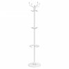 vidaXL Coat Stand with Umbrella Holder White 180 cm Powder-coated Iron