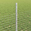 vidaXL Fence with Post Silver 0.5 x 50 m Steel