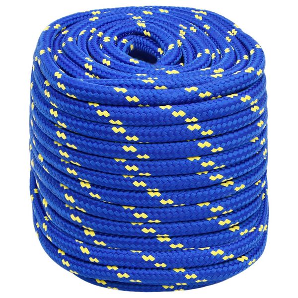 vidaXL Boat Rope Blue 16 mm 100 m Polypropylene