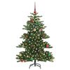 vidaXL Artificial Hinged Christmas Tree Green 150 cm PVC and Steel