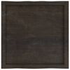 vidaXL Table Top Dark Brown 60x60x(2-4) cm Treated Solid Wood Live Edge