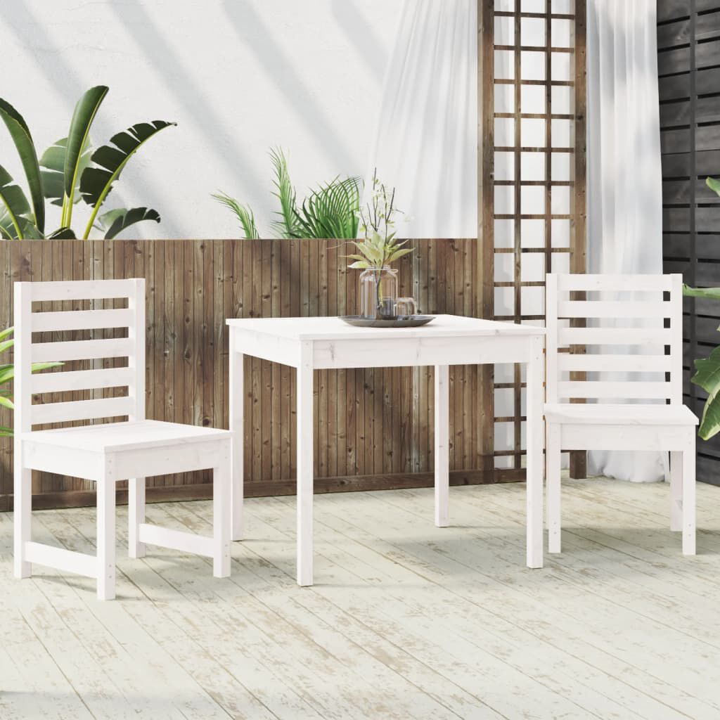 3 piece outdoor bistro cheap set white