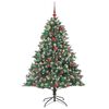 vidaXL Artificial Christmas Tree with 300 LEDs with Stand Green 180 cm